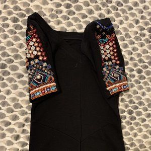Zara Trafaluc MIDI Embroidered Dress